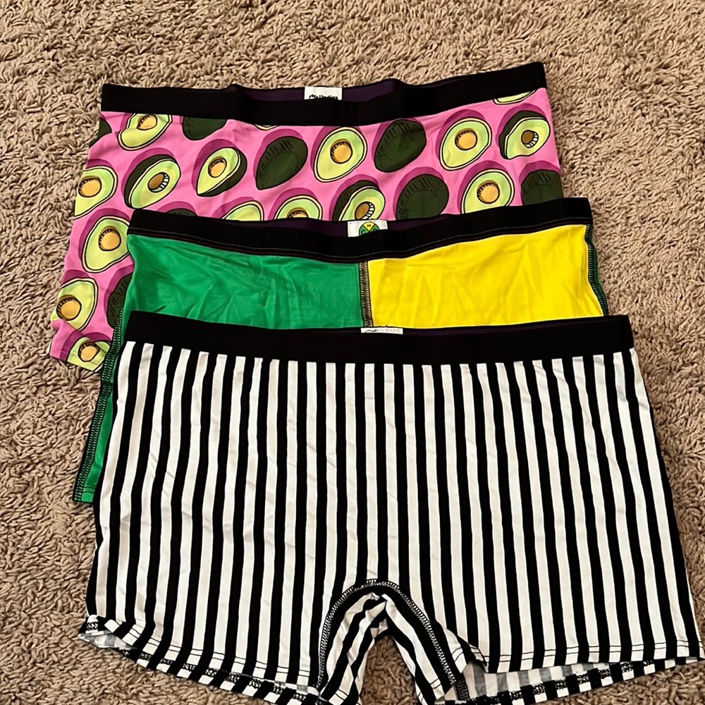 MeUndies Boy Shorts Underwear Women’s Medium 3 Pair Lot